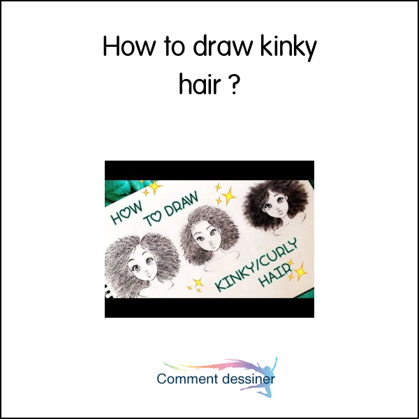 How to draw kinky hair